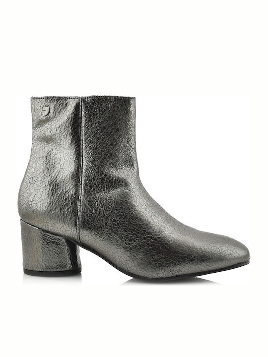 Ghete Dama Argintii Ankle Boots