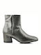Ghete Dama Argintii Ankle Boots