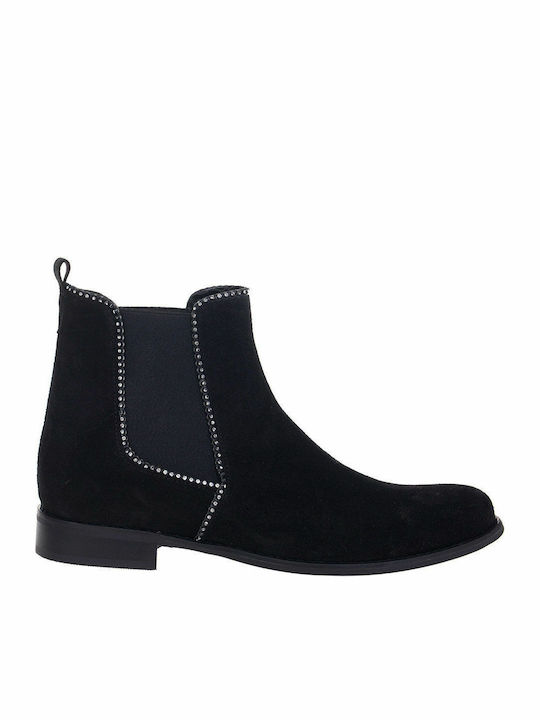 New Matic Suede Women's Ankle Boots Black
