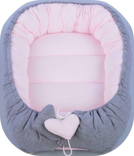 Tuttolina Бебешка възглавница-гнездо Cocoon Grey-Pink Tuttolina Бебешка възглавница-гнездо Cocoon Grey-Pink