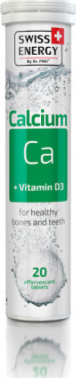 Swiss Energy Calcium Ca Vitamin D3 20 αναβράζοντα δισκία
