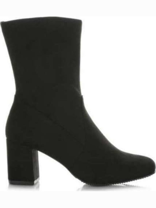 Fardoulis 1652 Wildleder Damen Knöchelstiefel Schwarz