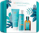 Moroccanoil Everlasting Style Tin Box Σετ Περιποίησης & Styling Μαλλιών Ενυδάτωσης για Φριζαρισμένα Μαλλιά με Λάδι & Κρέμα Φορμαρίσματος 3τμχ