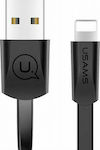 Usams SJ199 Flach USB-A zu Lightning Kabel Schwarz 1.2m (SJ199IP01)