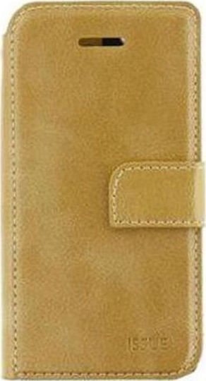 Molan Cano Issue Diary Book Piele artificială Auriu (Redmi Note 5a Standard)