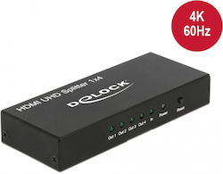 DeLock 18684 UHD 1 Вход 4 Изхода HDMI Сплитер