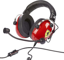 Thrustmaster T.Racing Scuderia Ferrari Edition Over Ear Gaming Headset με σύνδεση 3.5mm Κόκκινο