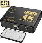 EE2831 UHD HDMI Switch (Εσωτερικό IR) 3 είσοδοι/1 Splitter HDMI