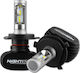 NovSight Lampen Auto Eco H4 Canbus LED 6500K Kaltes Weiß 12-24V 25W 2Stück