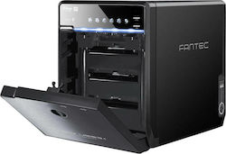 Fantec QB-35U31 Case for 4 Hard Drives 2.5" / 3.5" SATA III with Connection USB 3.1 Fantec QB-35U31 Case for 4 Hard Drives 2.5" / 3.5" SATA III with Connection USB 3.1