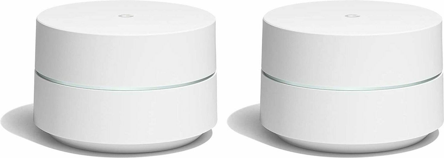 Google Wifi (2 Pack) Mesh Access Point Wi‑Fi 5 Dual Band (2.4 & 5GHz