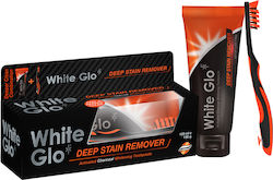 White Glo Charcoal Deep Stain Remover Οδοντόκρεμα με Ενεργό Άνθρακα 150gr