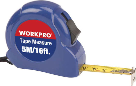 WorkPro Метрическа лента с автоматично връщане 12мм x 2м