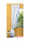 Fennel Kinder Vorhang Biene mit Borte Hellblau ZOU-BD-076 150x250cm