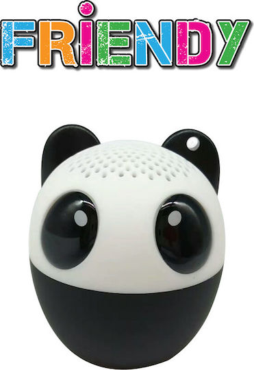 iDance Friendy Panda Bluetooth Speaker 3W with Battery Life up to 4 hours Black