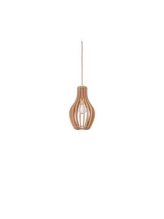 Nowodvorski ΙΚΑ Pendant Light Single-Light Bell for Socket E27 Brown