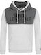 Lonsdale Multon Men's Sweatshirt with Hood and Pockets White