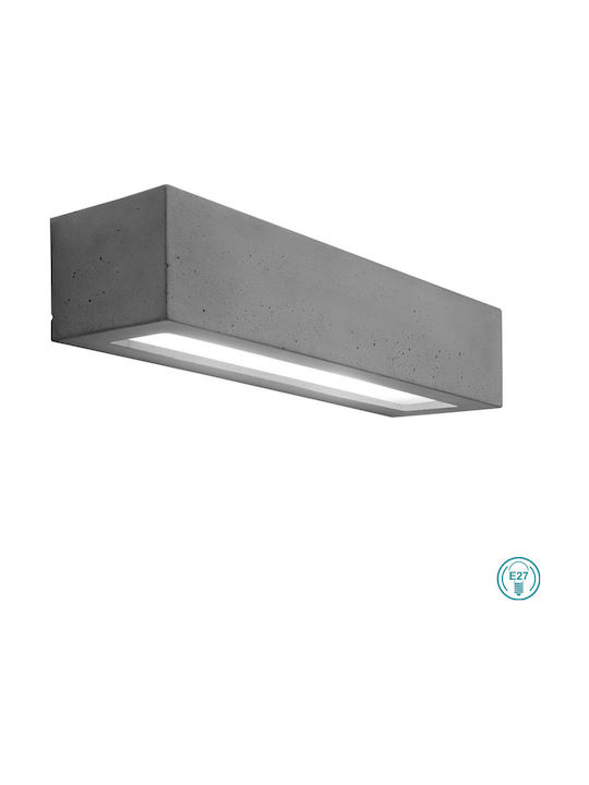 Nowodvorski Solid Lamp Wall Silver 51x10cm