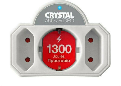 Crystal Audio CPW21-1300-70 Ταφ Ασφαλείας 3 Θέσεων Λευκό
