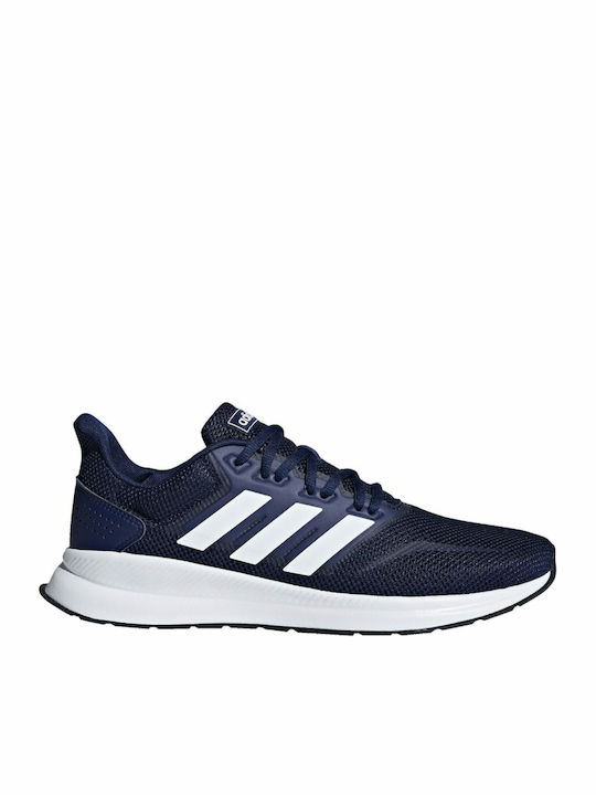 Adidas Runfalcon Ανδρικά Αθλητικά Παπούτσια Running Dark Blue / Cloud White / Core Black