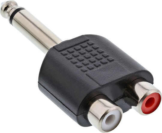 InLine Μετατροπέας 6.3mm male σε RCA 2x female 1τμχ 99339