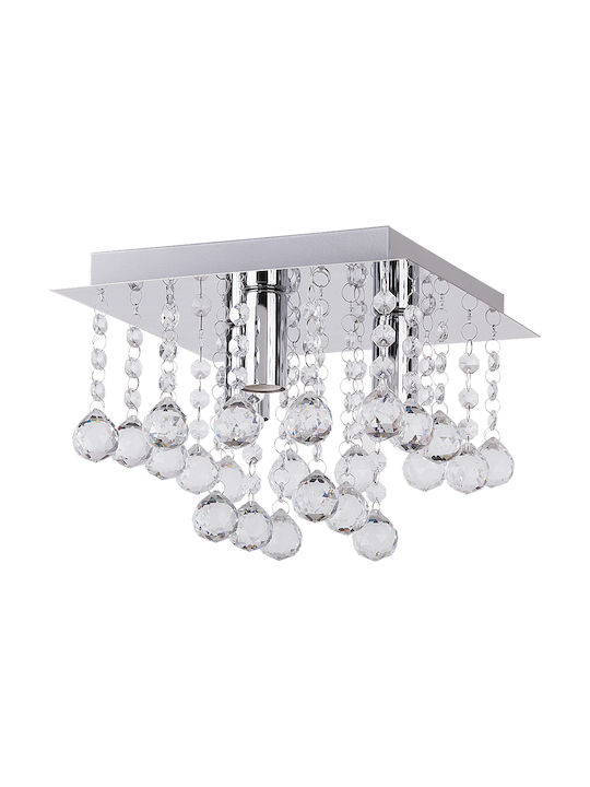 Rabalux Corinna Modern Metal Ceiling Light with Socket E27 27.7pcs Silver