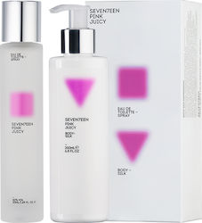 Seventeen Pink Juicy Body Silk 200ml & Eau de Toilette 50ml Set de parfumuri pentru femei cu Loțiune de corp