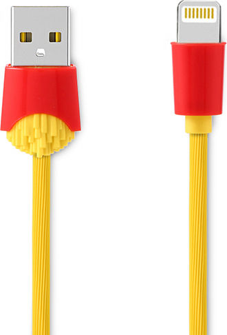Remax Chips RC-114i Regular USB-A la Cablu Lightning Galben 1m