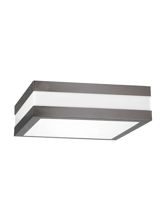 Rabalux Stuttgart Modern Glas Deckenleuchte mit Fassung E27 Gray