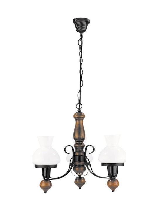 Rabalux Pendant Light Black with Socket E27 47x60cm