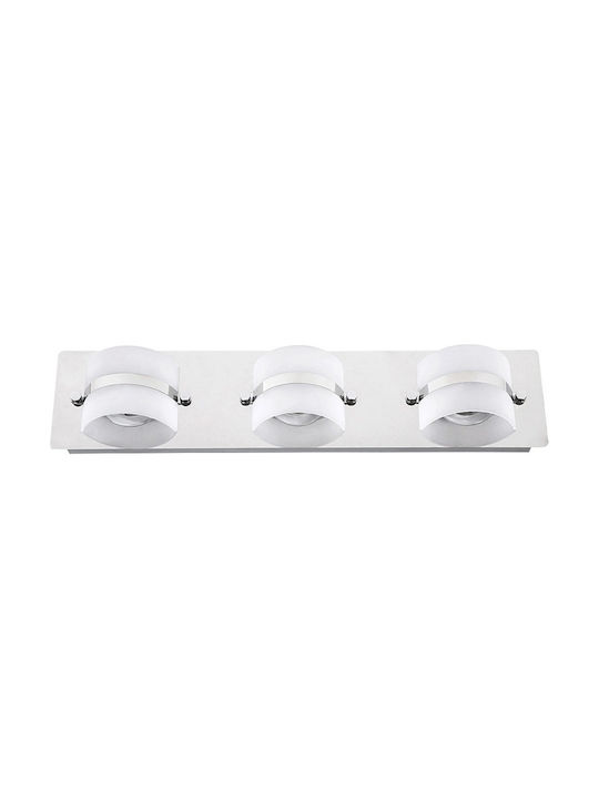 Rabalux Triple LED Natural White Spot in Silver Color 5491