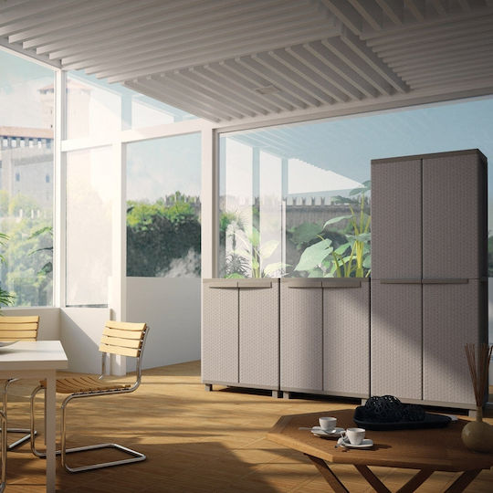 Dublu-Foi JRattan 368 Din Plastic 68x37.5x170 Cm