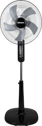 Termozeta ΤΖΑΖ 02 Ventilator Pe Piedestal 40cm Negru