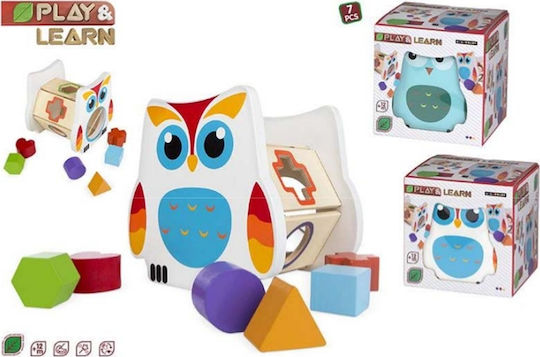 Colorbaby Babyspielzeug Wooden Teaching Sorter Owl aus Holz für 12++ Monate