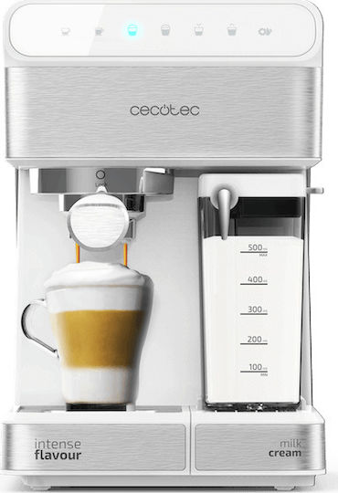 Cecotec Power Instant-ccino 20 Touch Μηχανή Espresso 1350W Πίεσης 20bar Bianca Series