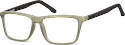 Sunoptic Plastic Eyeglass Frame Green CP161B