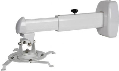 Comtevision Βάση Projector Τοίχου AST600 με Μέγιστο Φορτίο 10kg Λευκή