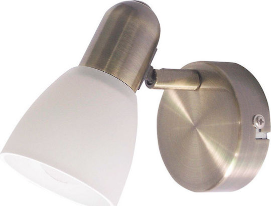 Rabalux Soma Einzel Spot mit Fassung E14 in Gold Farbe Rabalux Soma Einzel Spot mit Fassung E14 in Gold Farbe