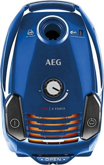 AEG VX6-2-ISP Ηλεκτρική Σκούπα 800W με Σακούλα 3.5lt Μπλε