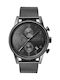 Boss Navigator Men's Watch 44mm Battery With Black Steel Bracelet
