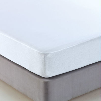 SB Home King Size Waterproof Jersey Mattress Cover Fitted White 200x200cm