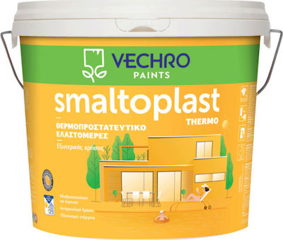 Vechro Smaltoplast Thermo Plastic Vopsea Termoizolant pentru Utilizare Externă 10lt