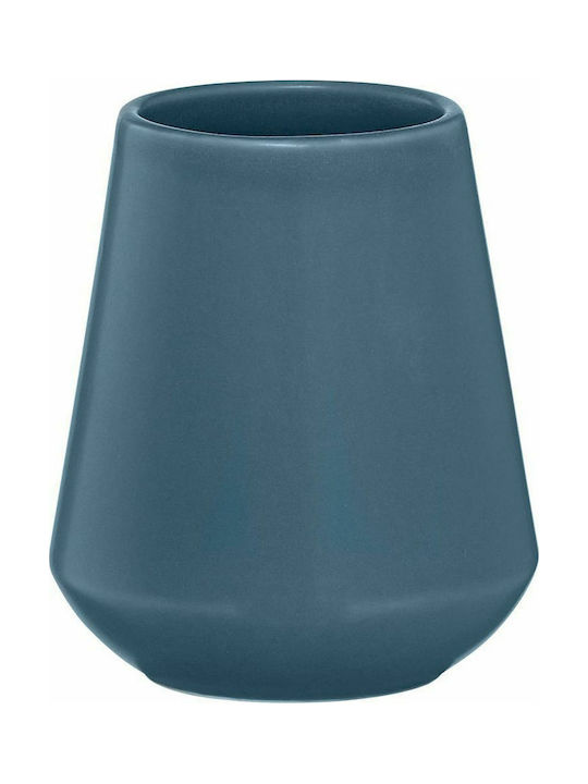 Sealskin Conical Porcelain Cup Holder Countertop Blue