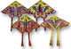 Carnavalista Folding Plastic Kite with Tail & Twine 45x88cm (Μiscellaneous Designs/Colors)