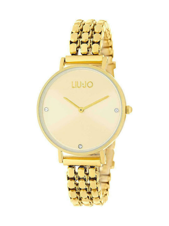 Liu Jo Uhr mit Gold Metallarmband TLJ1387