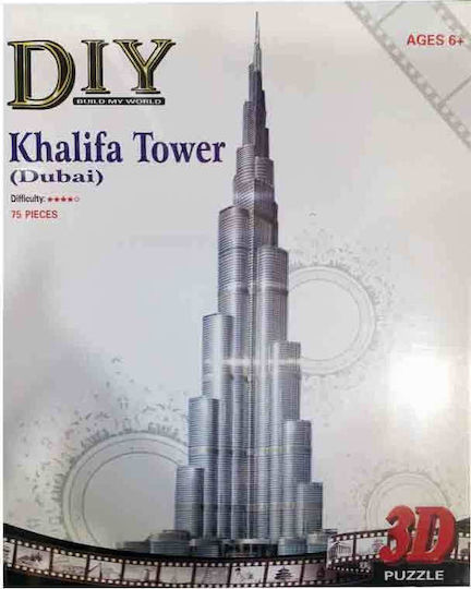 Khalifa Tower Dubai Puzzle 3D 75 Teile