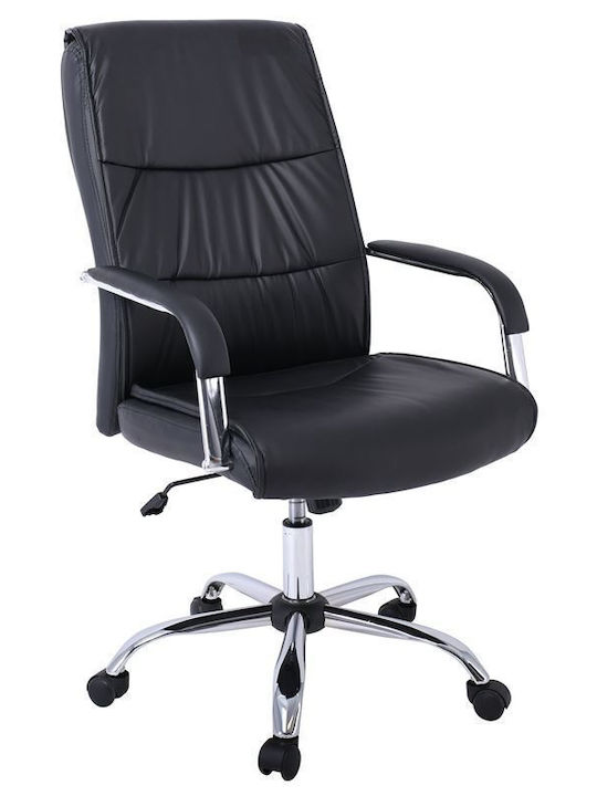 Καρέκλα Διευθυντική με Μπράτσα BF5100 Μαύρη Woodwell