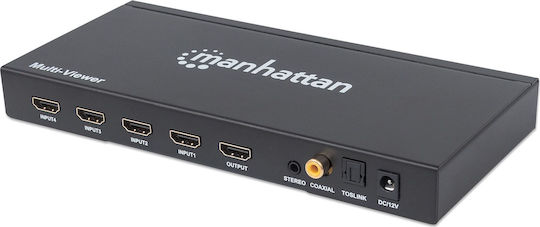 Manhattan 207881 FHD Multiviewer 4 είσοδοι/1 έξοδος HDMI Switch