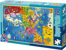 Kids Puzzle Map for 3+ years+ Years 240pcs D-Toys