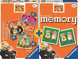 Kids Puzzle Memory Minions & Puzzle 110pcs Ravensburger